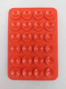 1pc Multifunctional Square Silicone Suction Cup Mobile Phone Stand, 24-Hole Suction Cup With Strong Adhesive Silicone Suction Cup, Suitable For Various Scenarios To Fix And Prevent Phone From Falling, Video Vibration, Phone Selfie Accessories