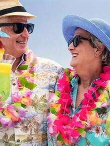 Vòng cổ vòng hoa Hawaii chủ đề hoa Hawaii nhiệt đới Tiệc ủng hộ Băng đô Ngày lễ cưới bãi biển Trang trí sinh nhật Đồ dùng tiệc Vòng hoa Băng đô Ngày lễ cưới bãi biển Trang trí sinh nhật (Màu ngẫu nhiên), Giáng sinh - Nhiều màu - Xem 4