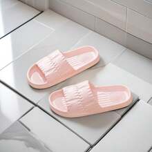 EVA材质夏季拖鞋，女士防滑室内浴室拖鞋，软底情侣拖鞋 - HB-粉紅色 - 查看 7