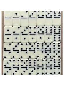 28 块多米诺骨牌游戏套装，带翻盖储物盒 - 耐用塑料多米诺骨牌，适合互动游戏、家庭聚会和派对娱乐 - 理想的感恩节礼物