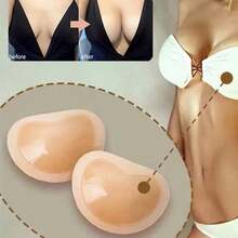 Inserciones de silicona para sujetadores, realzadores de pecho, esponja transpirable, copas adhesivas para sujetadores de mujer - Negro - Ver 9