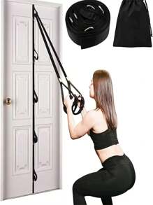 Door Resistance Band, No-Drill & No-Install Home Gym Fitness Trainer Accessory, Portable Exercise Equipment, Sport, Gym, Home Exercise, Sport Accessories, Gym Accessories, CrossFit Accessories