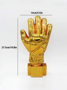1 Piece Customized Golden Resin Best Goalkeeper Football Match Trophy, Creative Goalkeeper MVP Champion Award, Sports Competition Player Match Prize - Multicolor - View 4