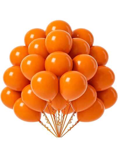 50pcs Orange Balloons Set, Wedding Birthday Party Decorations DIY Party Supplies