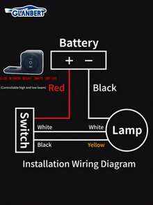 GLANBERT 2 piezas/paquete Faro de motocicleta con interruptor, luz mini de aluminio LED, diseño de foco de doble color, adecuado para motocicletas y vehículos eléctricos - Multicolor - Ver 11