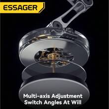 ESSAGER 15W Magnetic Car Phone Holder With Wireless Charging Function Compatible With Apple Phone Charger