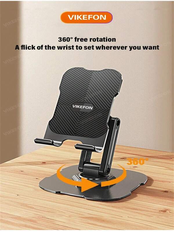 Suporte de Telefone Universal para Mesa, Base de Metal Giratória de 360°, Multi-ângulo, Antiderrapante, Dobrável para Escritório, 16, 15, 14, ,