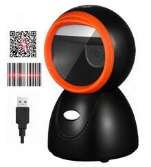 Escáner De Código De Barras De Escritorio 1d/2d/qr Lector Qr - Negro - Ver 1
