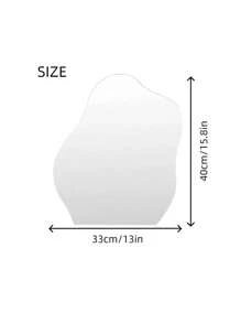 1PC Acrylic Cloud Shape Asymmetrical Bathroom Shatterproof Mirrors, Non Glass Wall Mirror Decor For Bedroom, Living Room, Dressing Table, Toilet And Washbasin Room Decor Wall Decor Wall Sticker Sticker Stickers