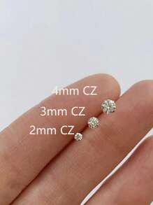 Ensemble de boucles d'oreilles à tige plate en acier inoxydable 316L pour piercings multiples pour oreilles sensibles, boucles d'oreilles créoles petites en acier titane doré 14 carats hypoallergéniques avec petits clous CZ pour femmes, pour piercings de l'hélix, du rook, du daith, de la conque, du nez, des lèvres et du corps, tailles 16G, 8 mm, 10 mm, 12 mm
