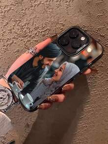 1pc Personalized Photo & Signature Shockproof Black Phone Case For S25 Ultra/S25 Plus/S25, S24 Ultra, 11/11 Pro/11 Pro Max/12/12 Pro/12 Mini/12 Pro Max/13/13 Pro/13 Pro Max/13 Mini/14/14 Plus/14 Pro/14 Pro Max/15/15 Plus/15 Pro/15 Pro Max/16/16 Plus/16 Pro/16 Pro Max 16e, Compatible With And Other Android Phones,International Version, Not The Domestic Version, Personalized Gift - Black - View 2