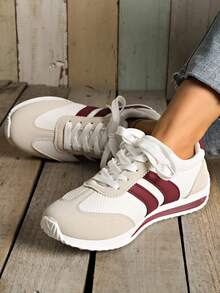 2025 Casual Sneakers, New Spring/Summer/Autumn Sports Shoes, Versatile Breathable Comfortable Lace-Up Women Rubber Low-Top Shoes, Summer 2025
