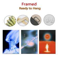 Set Of 1/3/6 Pcs Pop Modern Wall Arts Posters, Prints, Halo Posters, Study, Office, Bathroom, Dormitory, Living Room, Bedroom, Home Decoration Unframed-Style