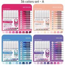 Set de 9 piezas de rotuladores de pintor de acrílico con puntas de pincel suave, de colores variados y mezclables, para dibujo, pintura, manualidades DIY y útiles escolares de arte