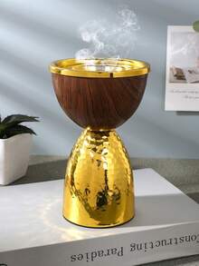 This Exquisite Hollow Wrought Iron Incense Burner Comes With A Lid, Serving As Both An Incense Diffuser And A Decorative Piece. It Is Suitable For Home Decor, And Can Be Placed In The Bedroom, Living Room (As A Centerpiece), Office, Yoga Studio, And Party Venues To Create An Elegant Ambiance. It Can Also Be Used For Temple Decoration. This Incense Burner Makes An Ideal Gift For Holidays, Back-To-School, Graduation, Or For Women. - Multicolor - View 8