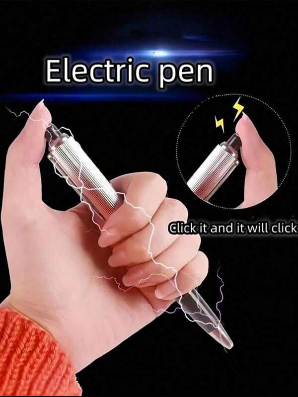 1pc Personalized Shock Pen, Toy Pencil Capable Of Producing Electric Shock When Pressing The Switch, Also Can Be Used For Writing, Suitable As Surprise Gift For Family, Friends, Classmates, For School Tasks