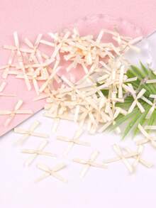 100Pcs 3cm Mini Satin Ribbons Flowers Bows Ties For DIY Craft Scrapbooking Embellishment Accessories Pets Hair Clothes Decoration