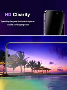 2片装隐私屏幕保护膜，兼容 14 Pro Max，也兼容 17、16 Pro Max、16、16 Pro、16 Plus、15 Pro Max、15、15 Pro、15 Plus、13 Pro Max、13、12、11。隐私保护，防窥视，无气泡，兼容手机壳。 - 黑色 - 查看 6