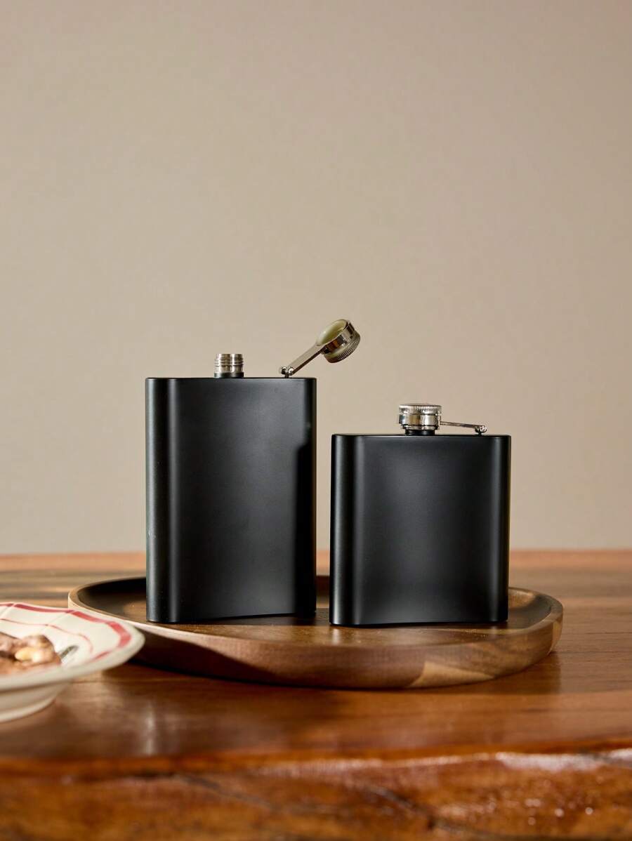 Cirelle 1pc 6oz/8oz Stainless Steel Hip Flask, Square Flask - Perfect Gift For Family, Friends, And Christmas - Durable And Easy To Clean