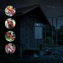 1pc Automatic Coop Door, Waterproof Coop Door, Battery Operated, Automatic Light Sensitive Coop Door Opener With Sensor, Electric Coop Door With Anti-Trap Design, Automatic Opening And Closing Coop Accessories For Safe Chicken Farms