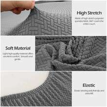 Elastic Cover For Dining Room Chair LICRA Jacquard Thick Cover For Dining Room Non-Slip Cover For Kitchen Chair