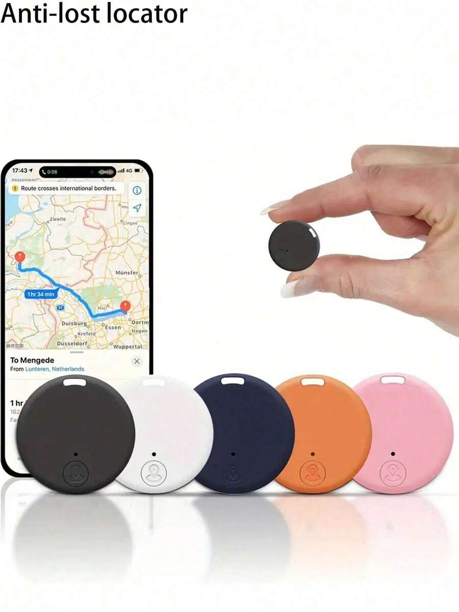 Mini GPS Tracker, Fashionable Smart Pet Anti-Lost Alarm Wireless Bag/Key Finder Locator With Selfie Shutter Control, Suitable For Wallet, Backpack, Keys, Car, Locate Lost Items, Track Pets, Anti-Lost Device, Halloween Gift, Batteries Not Included - Multicolor - View 1
