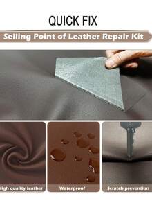Leather Repair Patch, Leather Tape 20*54 Inch, Self-Adhesive Leather Repair Patch For Sofas, Couch, Furniture, Driver Seat, Car Boat Seats Couch Chairs Shoes Handbags Jackets First Aid Patch Fix Tear Kit, Vinyl Chairs - Black - View 3