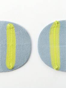 5双纯色条纹男童运动袜