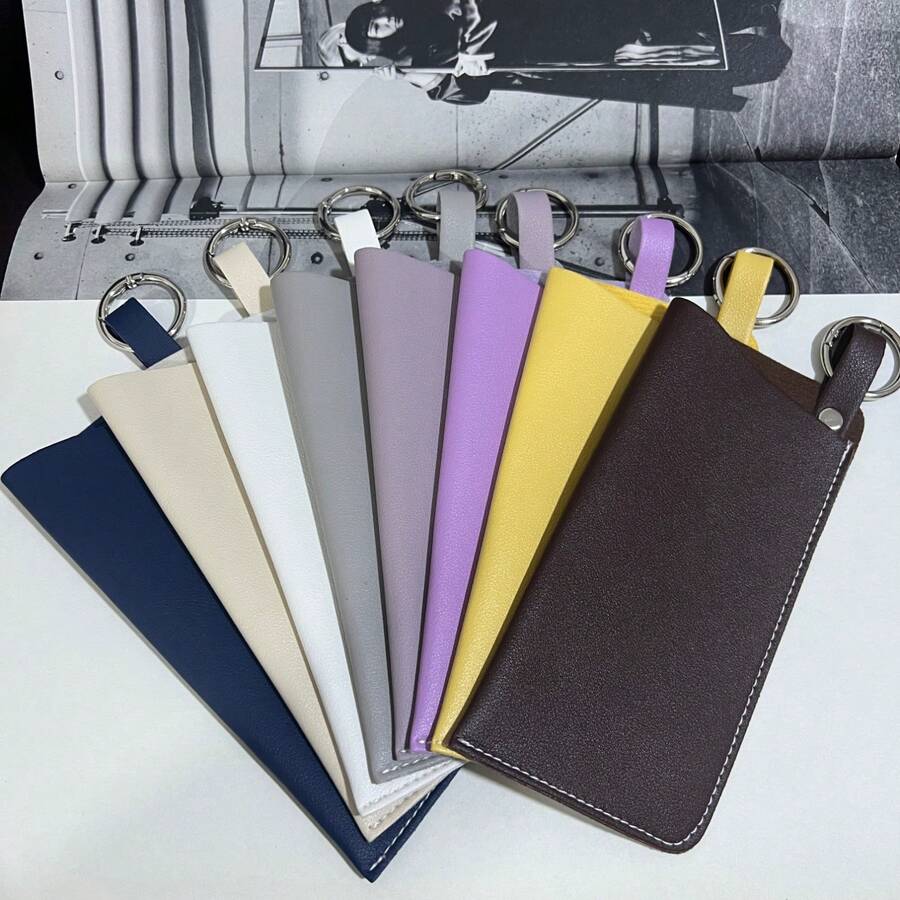 1 Hộp đựng kính bằng da mềm cao cấp dành cho nữ, nam và trẻ em | Túi đựng kính tiện dụng khi đi du lịch, hộp bảo vệ kính, hộp đựng kính đọc sách nhẹ với lớp lót sang trọng bên trong, kiểu dáng mỏng nhưng tiện lợi khi đi du lịch, món quà lý tưởng cho mọi lứa tuổi, phụ kiện thời trang để bảo vệ kính mắt. - Nhiều màu - Xem 1