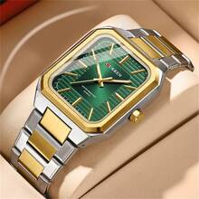 Relógio Masculino CURREN, Marca de Luxo, Militar do Exército, Pulseira de Aço Inoxidável Original, À Prova d'Água, Calendário, Quartzo, Presente, 8457