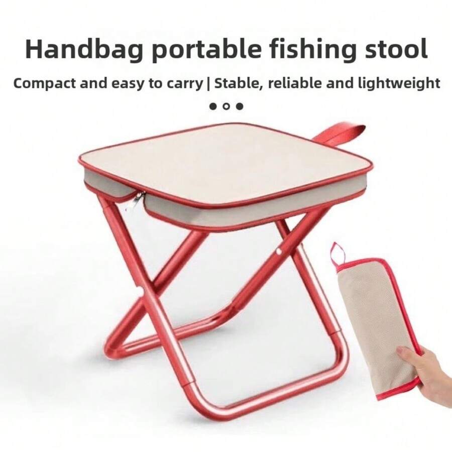 Outdoor Folding Stool Camping Chair Park Stool Picnic Small Mazar Fishing Chair Portable Small Bench Folding Chair - Multicolor - View 1