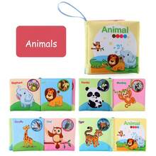 蒙特梭利感官书套装 - 6合1可水洗布书，带沙沙作响的页面和磨牙玩具 | 适合0-12个月婴儿的返校玩具 - 彩色 - 查看 18