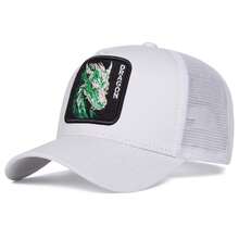 1 件男士龙卡车司机帽，个性化字母和龙刺绣棒球帽，街头时尚，春季、秋季、旅行、海滩休闲帽 - 彩色 - 查看 12