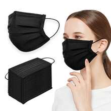 50/100pcs Adult Disposable Face Masks (Pink, Black, White), Breathable Pink Solid Color Masks, Full Protection, Suitable For Men And Women - Pink - View 2