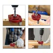 Dima per foratura a centramento automatico, dima per perni a centramento automatico, guida per trapano manuale per fori diritti, punzonatrice per pannelli in legno, localizzatore di giunzioni per lavorazione del legno