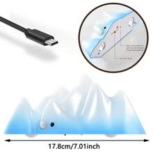 1 Peça Luminária de Parede LED Inteligente Ajustável, Luz de Parede Criativa Minimalista Moderna com Montanha Nevada, Sensor Infravermelho, Controle Remoto RGB, Recarregável por USB, Adequado para Quarto, Sala, Corredor, Sala de Estar