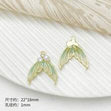5/10pcs Elegant Mermaid Pendant, High-End Color Charm For Bracelet Necklace Earring DIY Jewelry Finding