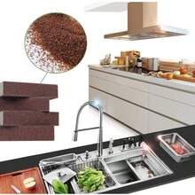 10 件纳米海绵魔术橡皮擦，含金刚砂除锈海绵，金刚砂魔术湿巾，锅底清洁除垢海绵，除锈海绵，洗碗海绵块，强力去污，清洁用品，清洁工具，返校用品，厨房和餐厅，烘焙，锅刷和清洁刷，厨房清洁工具，厨房清洁刷，颜色和款式随机 - 棕色 - 查看 4