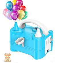 Bomba eléctrica para globos, inflador eléctrico portátil de globos, soplador de aire para decoración de fiestas y cumpleaños (220V-240V 400W), adecuado para inflar globos de fiesta