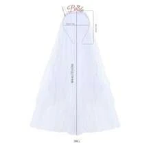 1 pezzo Set di fascia e velo da sposa, accessori per capelli da sposa
