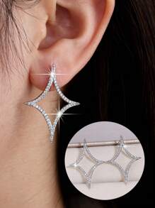 1 Pair Women Elegant Sophisticated Fashion Simple Versatile Earrings