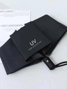 Ombrello personalizzato con protezione UV e parasole spesso per uomo e donna, ombrello pieghevole per giornate soleggiate