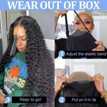 200% Density 13x4 13x6 5*5 4*4 Curly Wave Lace Closure Wigs Human Hair Upgraded Glueless Wig Put On And Go Glueless Wigs Human Hair Pre Plucked Pre Cut Ready To Wear Glueless HD Lace Front Wigs For Women