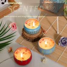 1pc Cross Border Southeast Asian Tin Cans, Soy Wax Scented Candles, Smokeless Scented Candles, Birthday Gifts, And Souvenirs