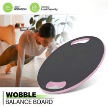 Erwachsenen Schaukel-Balanceboard, 39,5 cm TPR rutschfeste Oberfläche mit Griff für Rumpftraining, Stabilitätsboard für Heimfitnessraum
