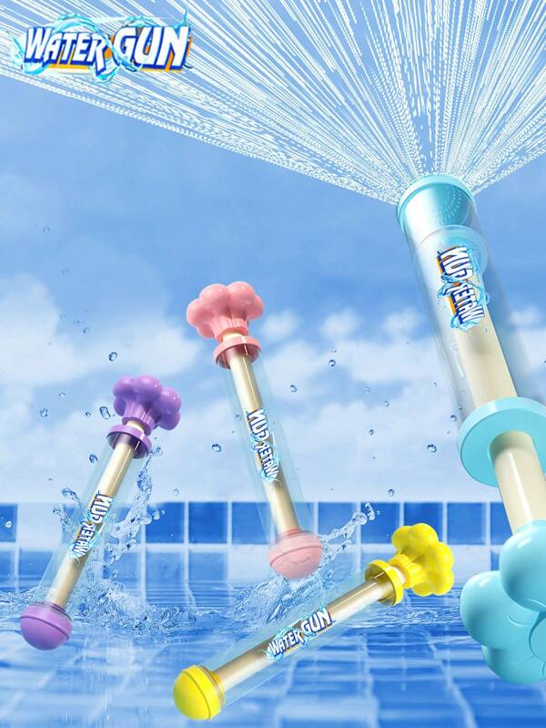 4PCS/1pc Summer ABS Fireworks Water Cannon, With A Pull-Out Design And Large Water Storage Capacity, Is Suitable For Swimming Pools, Beaches, Lawns And Water Parks