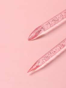 100/50 Stück Nagelkunst-Werkzeuge für Frauen, doppelseitige rosa Acryl-Reinigungsstäbe, Hornhaut-Peeling-Stäbe, Maniküre-Werkzeug