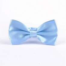 1pc Men's Business Casual Suit Set With Classic Bow Tie, Wrinkle Resistant, Polyester Fiber Blended Fabric, Suitable For Office Commute, Banquets, Business Events, Multiple Colors Available