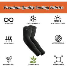 4 Pairs Arm Sleeves For Men Women, UPF 50 Cooling UV Sun Protection Sports Compression Sleeves - 2 Pairs Black/ 1 Pair White/ 1 Pair Blue - View 6