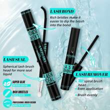 Lash Extension Kit,DIY Eyelash Clusters Kit 168Pcs With Lash Bond And Seal Glue Waterproof,Eyelashes Remover For Lash Cluster Extensions Kit For Beginner,Lashes Applicator Tool